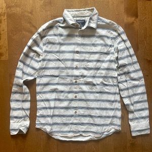 *SOLD* 🔆 Springfield white and blue stripes casual shirt size M